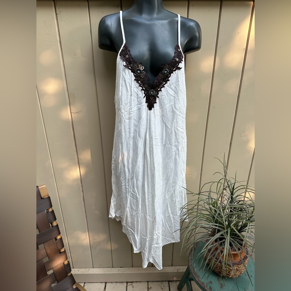 Super sexy deep v swim cover or summer dress